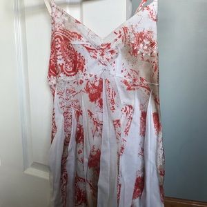 Red/White/Brown Tank Top